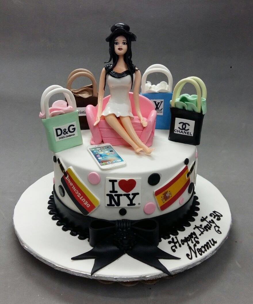Shopping Girl Cake